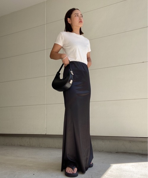 AMAIL（アマイル）の「Icon grossy skirt（スカート・レディース・アイボリー/パープル/ブラック・FREE）」の19枚目の写真