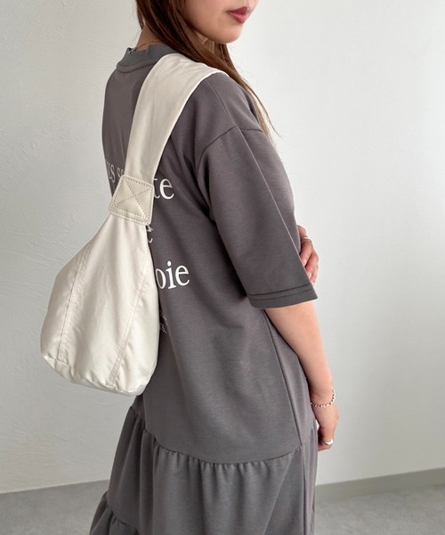 apres jour mignon(アプレジュールミニョン)の「ティアードTシャツワンピース【ZOZOTOWN限定アイテム】(ワンピース・レディース・ナチュラル/ブラック系その他/ブラック・X-LARGE/MEDIUM/SMALL)」の8枚目の写真