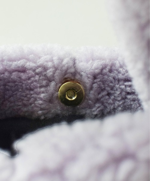 PICCIN(ピッチン)の「エコファースクエアバッグ(トートバッグ・レディース・ラベンダー/ダークブラウン/アイボリー/ピンク・FREE)」の15枚目の写真