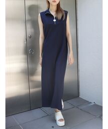 EVRIS | SUNNYハーフジップノースリスウェットワンピース(ワンピース)