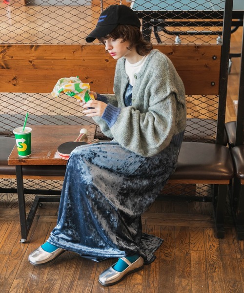 forksy.(フォルクシー)の「【forksy.】MIXヤーンマルチウェイカーディガン(カーディガン/ボレロ・レディース・ブルーグレー/グリーン/ピンク/グレー・FREE)」の11枚目の写真