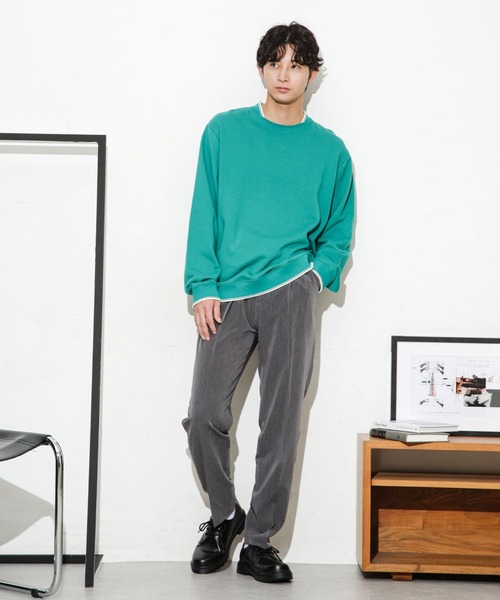 NANO universe（ナノユニバース）の「ALWAYS EASY ワンタックスラックス（スラックス・メンズ・チャコール/ブラック/ベージュ・S/L/XL/M）」の12枚目の写真