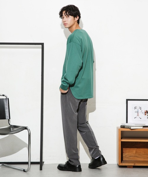 NANO universe（ナノユニバース）の「ALWAYS EASY ワンタックスラックス（スラックス・メンズ・チャコール/ブラック/ベージュ・S/L/XL/M）」の14枚目の写真