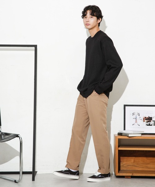 NANO universe（ナノユニバース）の「ALWAYS EASY ワンタックスラックス（スラックス・メンズ・チャコール/ブラック/ベージュ・S/L/XL/M）」の21枚目の写真