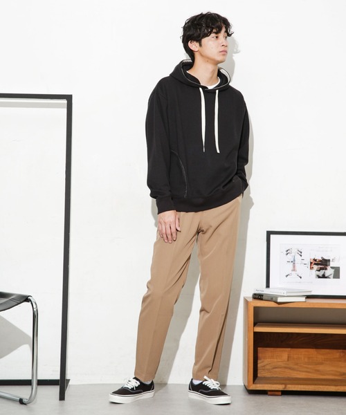 NANO universe（ナノユニバース）の「ALWAYS EASY ワンタックスラックス（スラックス・メンズ・チャコール/ブラック/ベージュ・S/L/XL/M）」の22枚目の写真