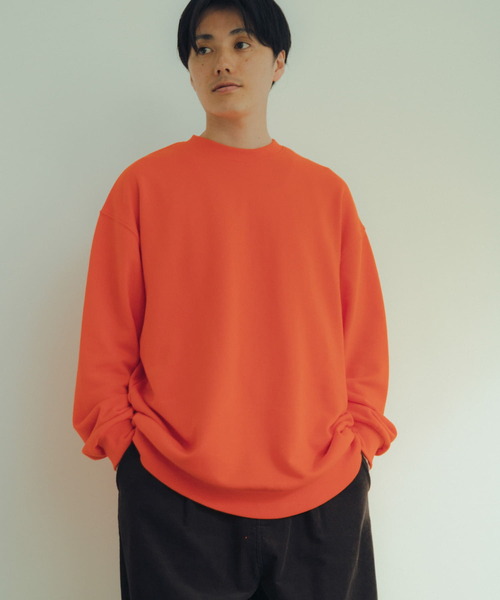 ITEMS URBANRESEARCH（アイテムズ アーバンリサーチ）の「裏毛 カラースウェット プルオーバー（スウェット・メンズ・ブラック/ホワイト/オレンジ/グリーン/パープル・LARGE/MEDIUM）」の10枚目の写真