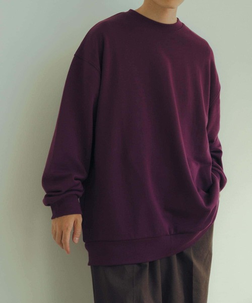 ITEMS URBANRESEARCH（アイテムズ アーバンリサーチ）の「裏毛 カラースウェット プルオーバー（スウェット・メンズ・ブラック/ホワイト/オレンジ/グリーン/パープル・LARGE/MEDIUM）」の17枚目の写真