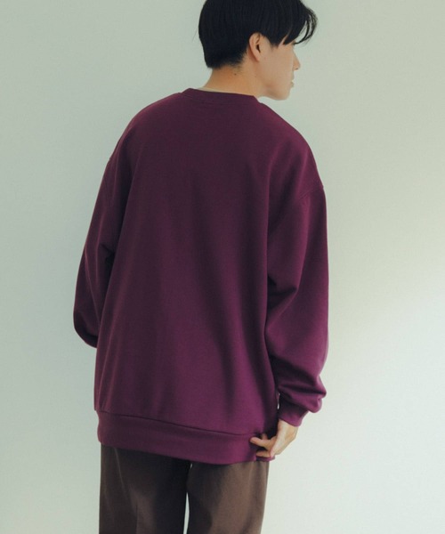 ITEMS URBANRESEARCH（アイテムズ アーバンリサーチ）の「裏毛 カラースウェット プルオーバー（スウェット・メンズ・ブラック/ホワイト/オレンジ/グリーン/パープル・LARGE/MEDIUM）」の19枚目の写真