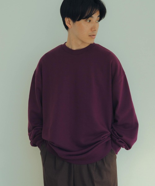 ITEMS URBANRESEARCH（アイテムズ アーバンリサーチ）の「裏毛 カラースウェット プルオーバー（スウェット・メンズ・ブラック/ホワイト/オレンジ/グリーン/パープル・LARGE/MEDIUM）」の21枚目の写真