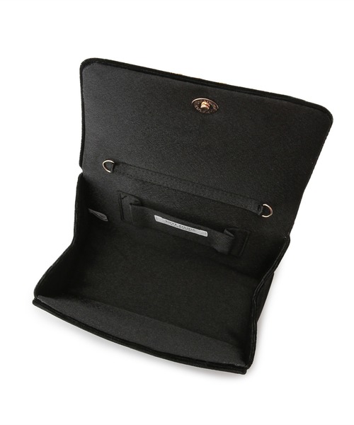 ROPE' PICNIC(ロペピクニック)の「ビジューベロアクラッチ&ショルダーバッグ(ショルダーバッグ・レディース・ライトグレー/ブラック・FREE)」の14枚目の写真