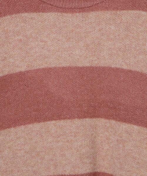 WEGO（ウィゴー）の「WEGO/ボーダーフラッフィービッグニット（ニット/セーター・レディース・ネイビー/ブラック系その他5/ピンク・FREE）」の21枚目の写真