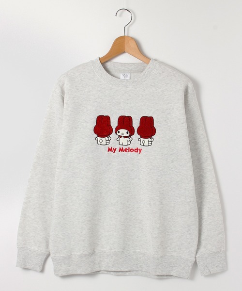 sanrio（サンリオ）の「【Sanrio/サンリオ】裏起毛サガラ刺繍トレーナー（スウェット・レディース・イエロー/ブルー/オートミール/ブラック・M/L）」の3枚目の写真