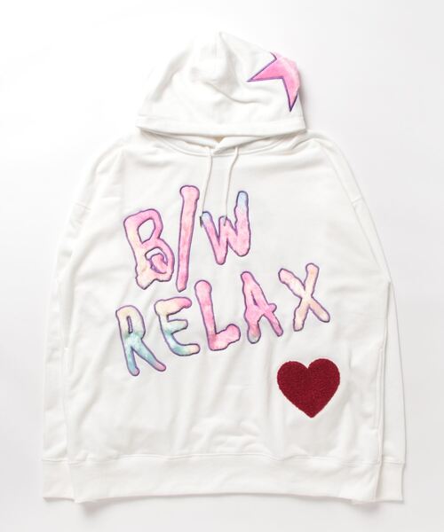 PANDIESTA（パンディエスタ）の「B/W-PDJ RELAX  / ファーアップリケルーズパーカー(M2)（パーカー・メンズ・ホワイト/ブラック・L/M/XL）」の13枚目の写真