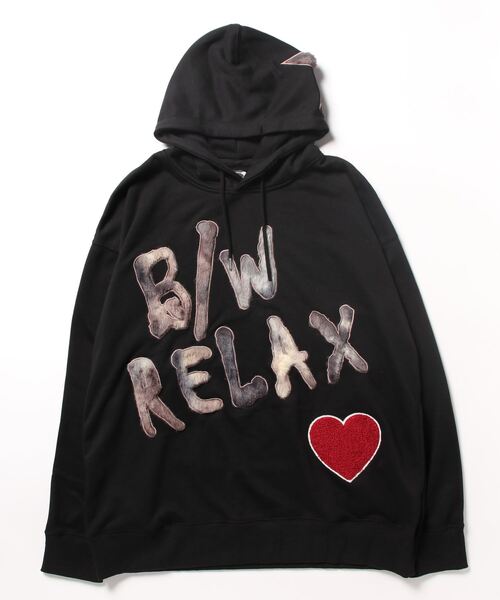 PANDIESTA（パンディエスタ）の「B/W-PDJ RELAX  / ファーアップリケルーズパーカー(M2)（パーカー・メンズ・ホワイト/ブラック・L/M/XL）」の5枚目の写真