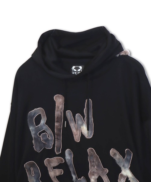 PANDIESTA（パンディエスタ）の「B/W-PDJ RELAX  / ファーアップリケルーズパーカー(M2)（パーカー・メンズ・ホワイト/ブラック・L/M/XL）」の7枚目の写真