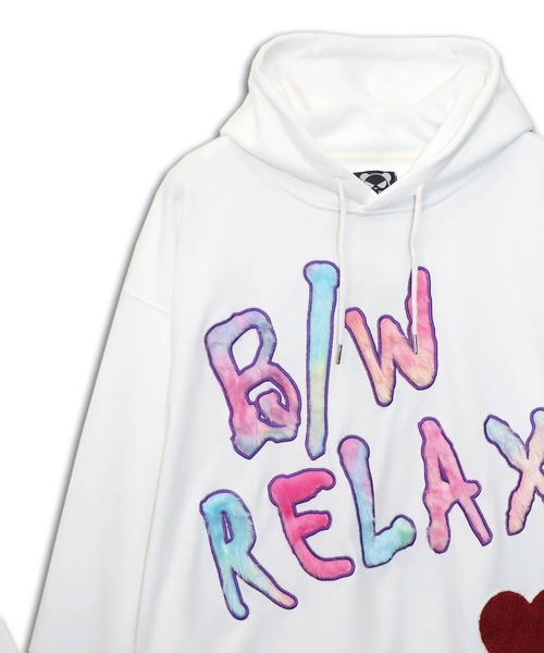PANDIESTA（パンディエスタ）の「B/W-PDJ RELAX  / ファーアップリケルーズパーカー(M2)（パーカー・メンズ・ホワイト/ブラック・L/M/XL）」の14枚目の写真