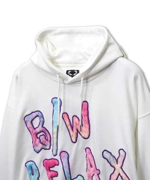 PANDIESTA（パンディエスタ）の「B/W-PDJ RELAX  / ファーアップリケルーズパーカー(M2)（パーカー・メンズ・ホワイト/ブラック・L/M/XL）」の15枚目の写真