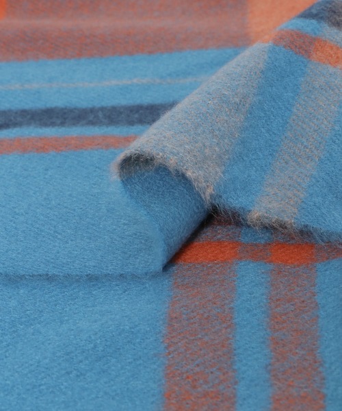 ITEMS URBANRESEARCH（アイテムズ アーバンリサーチ）の「チェックストール（マフラー・レディース・グリーン/パープル/レッド/ネイビー/ブルー・-）」の18枚目の写真