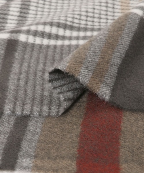 ITEMS URBANRESEARCH（アイテムズ アーバンリサーチ）の「チェックストール（マフラー・レディース・グリーン/パープル/レッド/ネイビー/ブルー・-）」の20枚目の写真