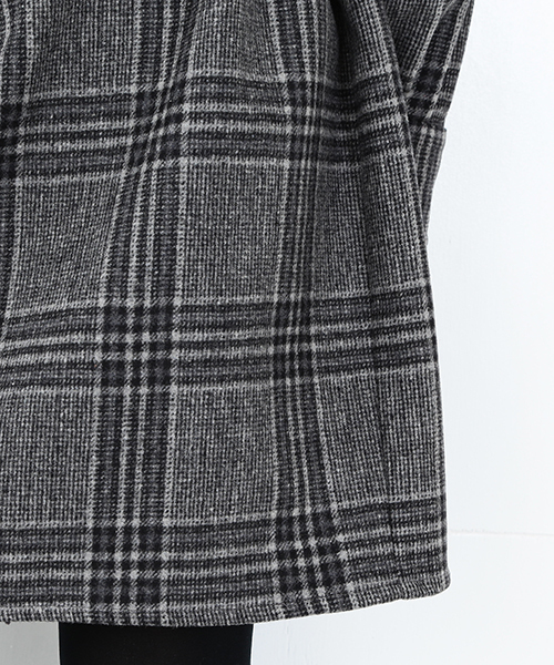 CAROLINA GLASER（カロリナ グレイサー）の「CAROLINA GLASER / チェックベルト ワンピース（ワンピース・レディース・グレー・ONE SIZE）」の8枚目の写真