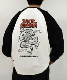 Sourcream | 【Sourcream麻雀倶楽部】ドラゴンラグランロンT(Tシャツ/カットソー)