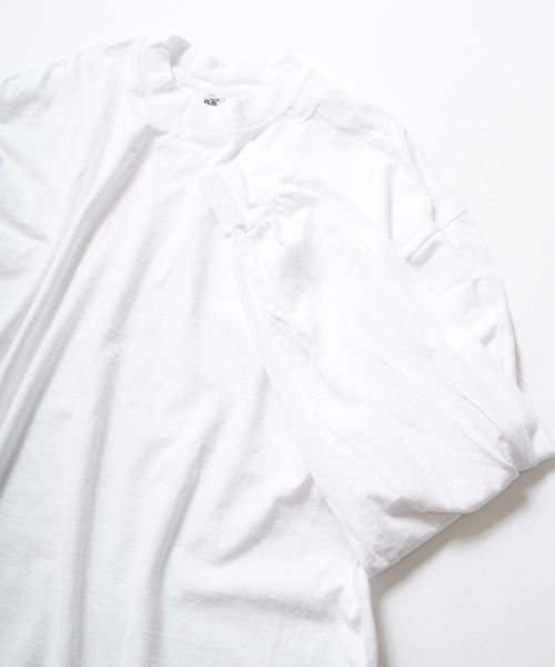 LOS ANGELES APPAREL（ロサンゼルスアパレル）の「【Los Angeles Apparel /ロサンゼルス アパレル】 Long Sleeve Grmnt Dye CrewNeck 6.5oz　1807GD　ヘビーウェイト ロンT   MADE IN USA（Tシャツ/カットソー・メンズ・ブラック/ホワイト/ライトグレー/ブラック系その他/ライトグリーン/グレー・MEDIUM/X-LARGE/LARGE/SMALL/XX-LARGE）」の13枚目の写真