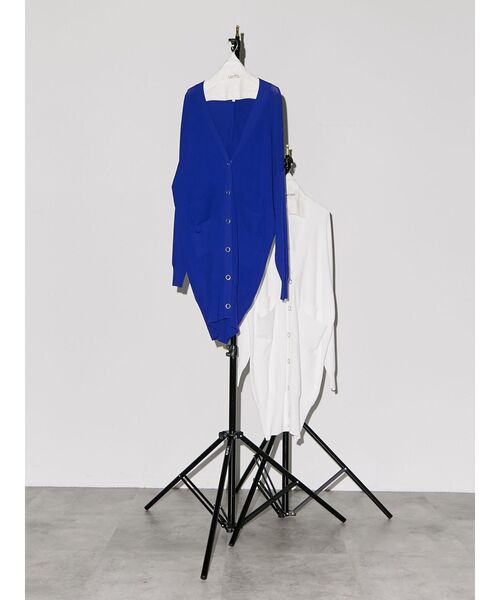 UN3D.(アンスリード)の「OVER CD / オーバーカーデ(カーディガン/ボレロ・レディース・ブルー/ホワイト/ブラック・FREE)」の5枚目の写真