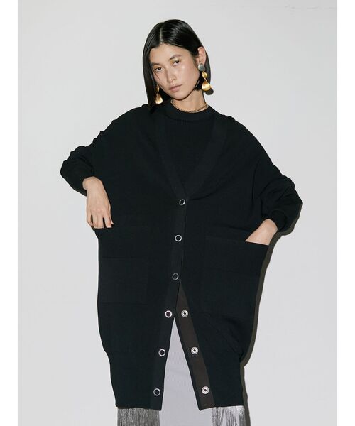 UN3D.(アンスリード)の「OVER CD / オーバーカーデ(カーディガン/ボレロ・レディース・ブルー/ホワイト/ブラック・FREE)」の6枚目の写真