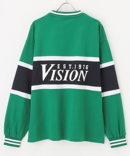 VISION STREET WEAR(ヴィジョンストリートウェア)の「VISION STREET WEAR リブライン切替ロングスリーブTシャツ(Tシャツ/カットソー・メンズ・グリーン/グレー/ブラック・L/M/XL)」の13枚目の写真