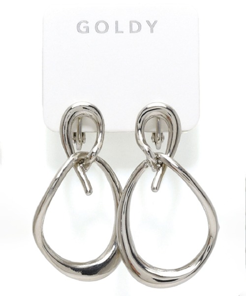 SETUP7(セットアップセブン)の「【GOLDY】メタル ツイスト フープ イヤリング 2220502 / CS-2311(イヤリング・レディース・ゴールド系その他2/シルバー系その他/シルバー/ゴールド・FREE)」の1枚目の写真