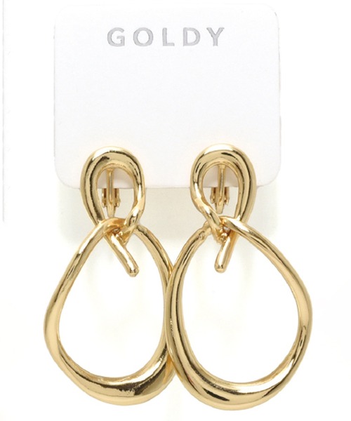 SETUP7(セットアップセブン)の「【GOLDY】メタル ツイスト フープ イヤリング 2220502 / CS-2311(イヤリング・レディース・ゴールド系その他2/シルバー系その他/シルバー/ゴールド・FREE)」の3枚目の写真