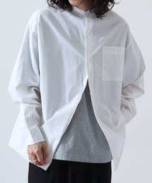 FUNALIVE | Beno ブロードビッグシルエットバンドカラーシャツ(シャツ/ブラウス)