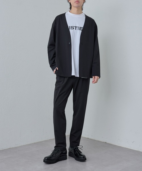 COLONY 2139（コロニートゥーワンスリーナイン）の「コンフォートノーカラージャケット（ノーカラージャケット・メンズ・ブラック/ネイビー・LARGE/MEDIUM/X-LARGE）」の12枚目の写真