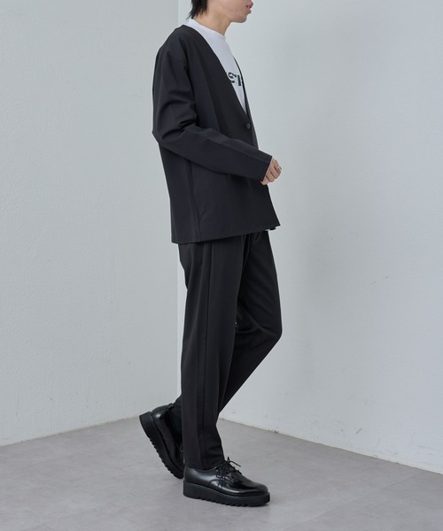 COLONY 2139（コロニートゥーワンスリーナイン）の「コンフォートノーカラージャケット（ノーカラージャケット・メンズ・ブラック/ネイビー・LARGE/MEDIUM/X-LARGE）」の13枚目の写真