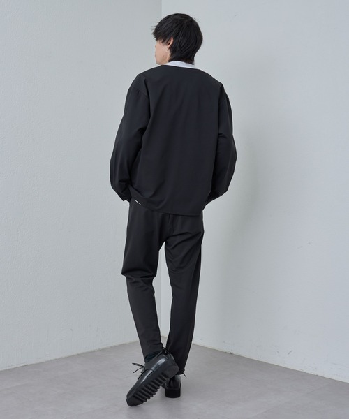 COLONY 2139（コロニートゥーワンスリーナイン）の「コンフォートノーカラージャケット（ノーカラージャケット・メンズ・ブラック/ネイビー・LARGE/MEDIUM/X-LARGE）」の14枚目の写真