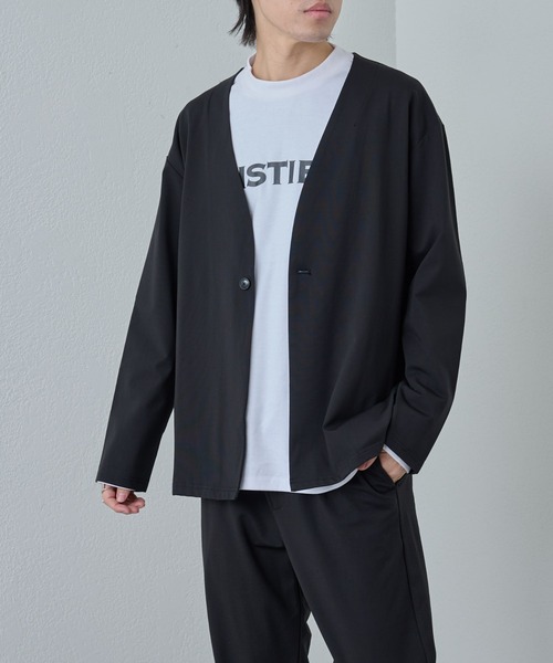 COLONY 2139（コロニートゥーワンスリーナイン）の「コンフォートノーカラージャケット（ノーカラージャケット・メンズ・ブラック/ネイビー・LARGE/MEDIUM/X-LARGE）」の3枚目の写真