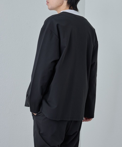 COLONY 2139（コロニートゥーワンスリーナイン）の「コンフォートノーカラージャケット（ノーカラージャケット・メンズ・ブラック/ネイビー・LARGE/MEDIUM/X-LARGE）」の5枚目の写真