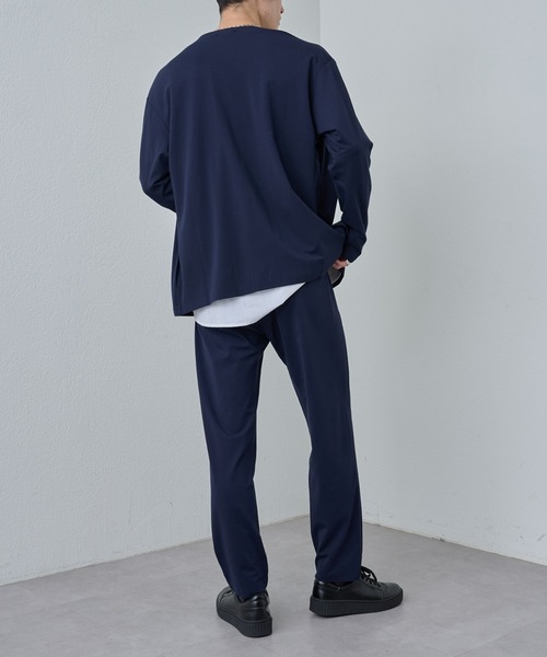 COLONY 2139（コロニートゥーワンスリーナイン）の「コンフォートノーカラージャケット（ノーカラージャケット・メンズ・ブラック/ネイビー・LARGE/MEDIUM/X-LARGE）」の19枚目の写真