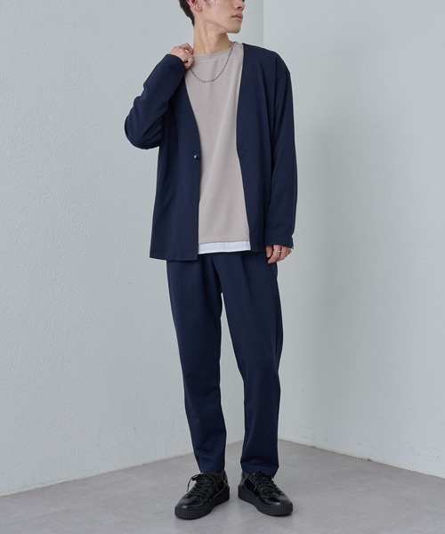 COLONY 2139（コロニートゥーワンスリーナイン）の「コンフォートノーカラージャケット（ノーカラージャケット・メンズ・ブラック/ネイビー・LARGE/MEDIUM/X-LARGE）」の21枚目の写真