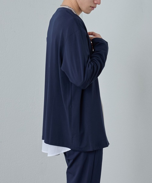 COLONY 2139（コロニートゥーワンスリーナイン）の「コンフォートノーカラージャケット（ノーカラージャケット・メンズ・ブラック/ネイビー・LARGE/MEDIUM/X-LARGE）」の10枚目の写真