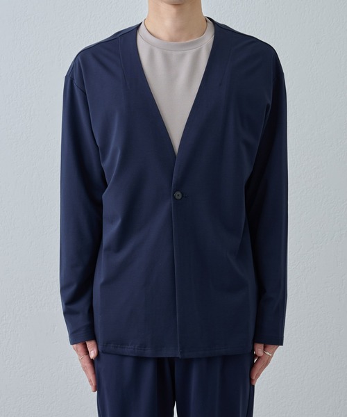 COLONY 2139（コロニートゥーワンスリーナイン）の「コンフォートノーカラージャケット（ノーカラージャケット・メンズ・ブラック/ネイビー・LARGE/MEDIUM/X-LARGE）」の22枚目の写真