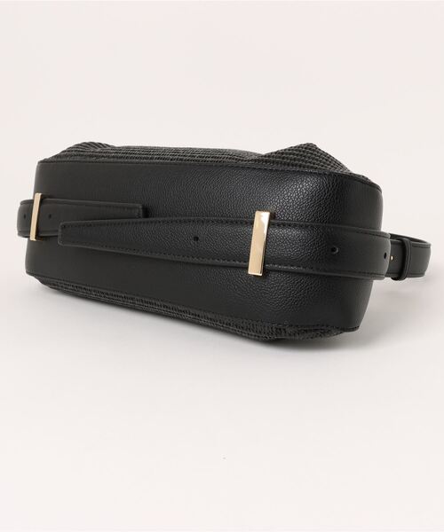 LE VERNIS（ル・ベルニ）の「FOSSETE BAG（ショルダーバッグ・レディース・ブラック/ベージュ・ONE SIZE）」の4枚目の写真