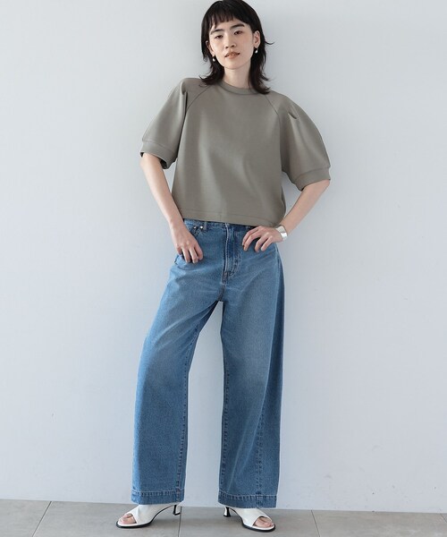 GALLEST（ギャレスト）の「ワイドデニムパンツ（デニムパンツ・レディース・アイボリー/ライトブルー/グレー・40/38/36）」の4枚目の写真