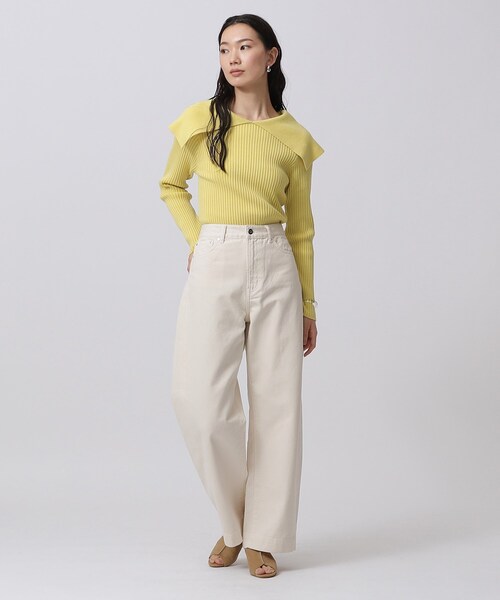 GALLEST（ギャレスト）の「ワイドデニムパンツ（デニムパンツ・レディース・アイボリー/ライトブルー/グレー・40/38/36）」の8枚目の写真