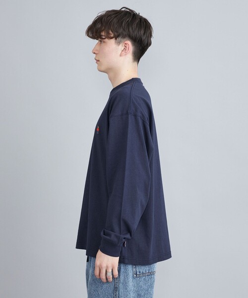 セール】ワンポイントベア刺繍ロングスリーブTシャツ（Tシャツ