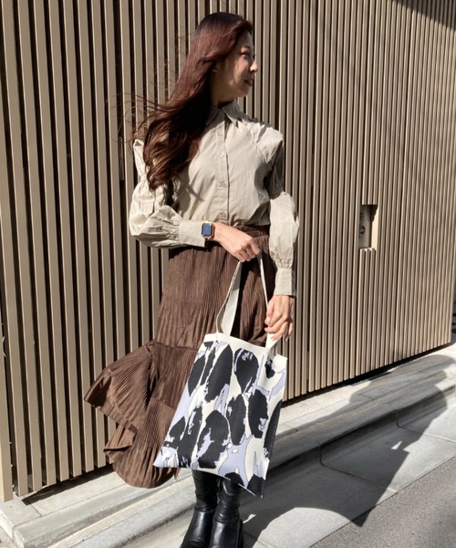 tolene(トレネ)の「総柄ニットトートバッグ(トートバッグ・レディース・A/C/B・ONE SIZE)」の15枚目の写真