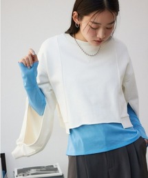 クロップドスウェットトップス