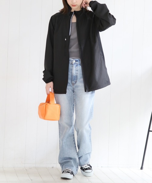 United Athle（ユナイテッドアスレ）の「【United Athle】マイクロリップストップ スタンド ジャケット（裏地付) 撥水・防風 7068（ナイロンジャケット・メンズ・ライム/レッド/ホワイト/ウッドランド/ネイビー/ブラック/ブルー/シルバー/オレンジ・XXL/L/M/S/XL）」の13枚目の写真