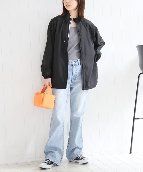 United Athle（ユナイテッドアスレ）の「【United Athle】マイクロリップストップ スタンド ジャケット（裏地付) 撥水・防風 7068（ナイロンジャケット・メンズ・ライム/レッド/ホワイト/ウッドランド/ネイビー/ブラック/ブルー/シルバー/オレンジ・XXL/L/M/S/XL）」の14枚目の写真