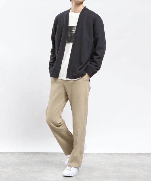GLOBAL WORK Smile Seed Store（グローバルワーク スマイルシードストア）の「ダブルフェイスボタンレスカーデ/984175（カーディガン/ボレロ・メンズ・ブラック/ネイビー/ベージュ・X-LARGE/MEDIUM/LARGE/SMALL）」の13枚目の写真